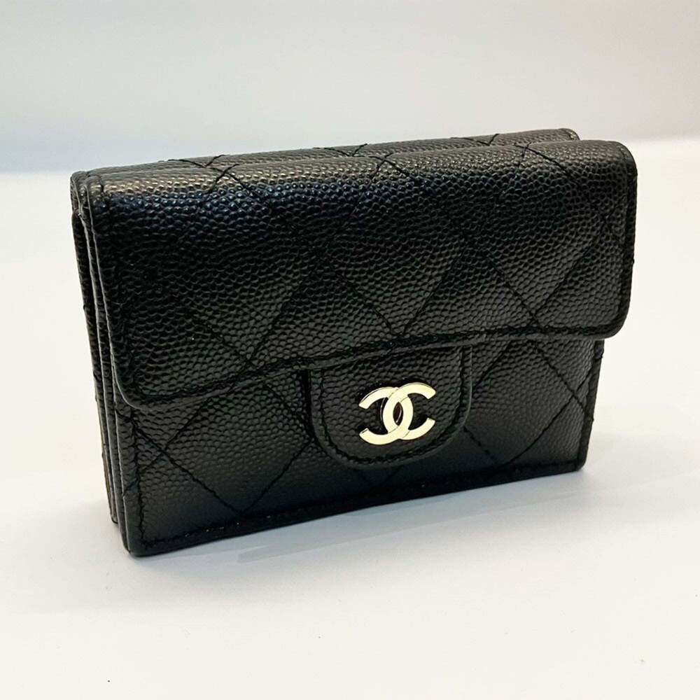 CHANEL Black Caviar Leather Wallet - Picture 2 of 7